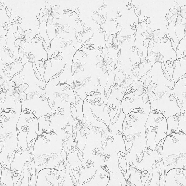 Fine Intaglio White Paper Тапет - Img 2