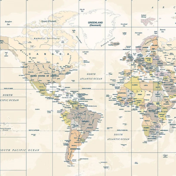 Papier peint Classique Nature Classic map – VLAdiLA - Img 2