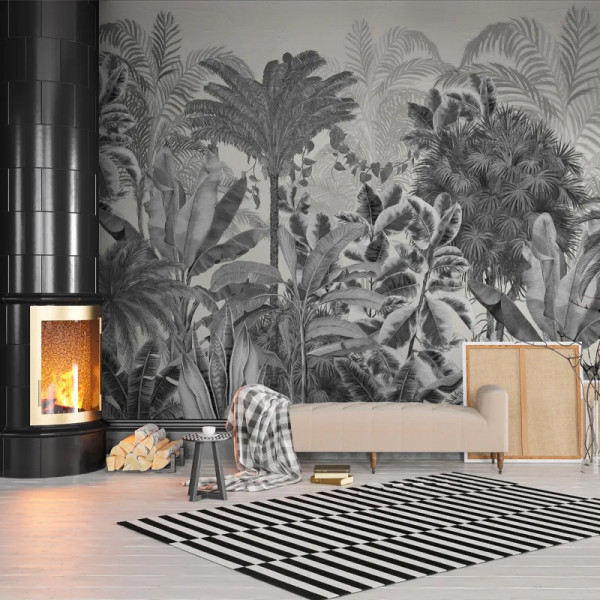 Papier peint Jungle Nature Gardenaria (gray) – VLAdiLA - Img 3