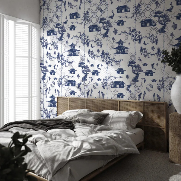 Papier peint Nature Oriental Blue Imari – VLAdiLA - Img 3