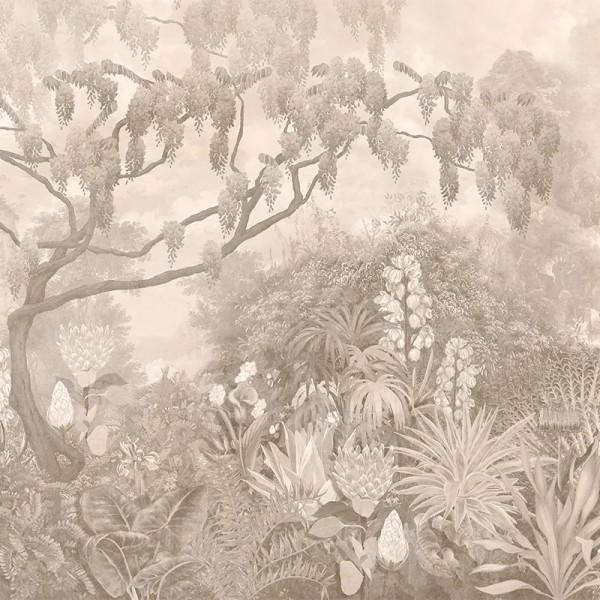 Papier peint Palmier Floral Glycine Sepia – VLAdiLA - Img 2