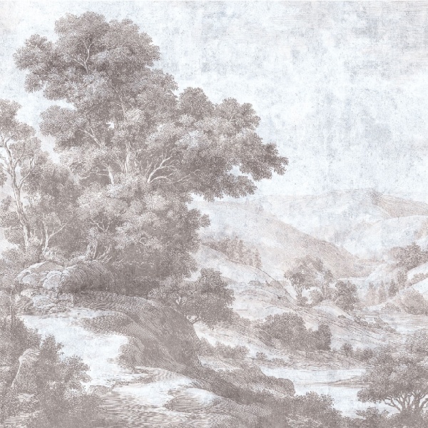 Papier peint panoramique Floral Nature Hills Serenade Rose – VLAdiLA - Img 3