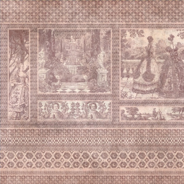 Papier peint panoramique Moderne Renaissance Mythic Panorama rose – VLAdiLA - Img 3