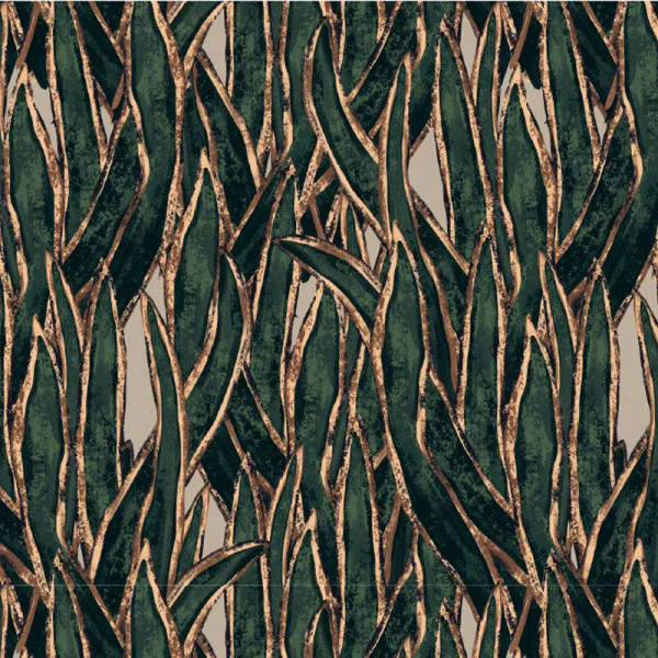 Papier peint Tropical Nature Green Flames – VLAdiLA - Img 2