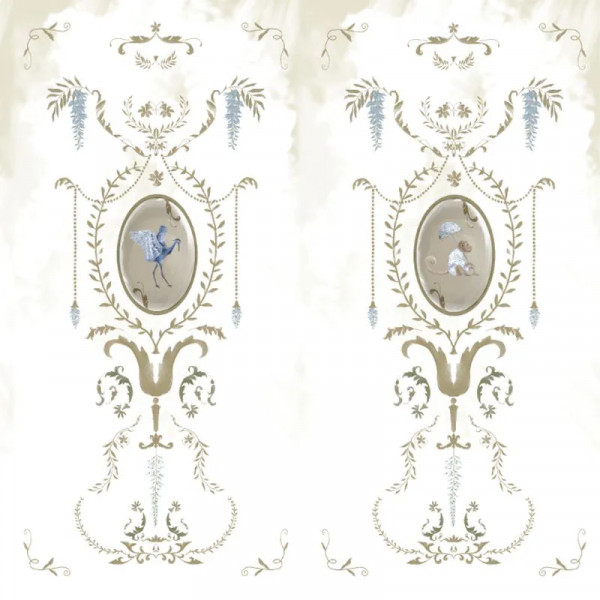 Royal Animals White Тапет - Img 2
