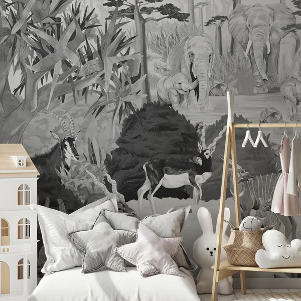 Wonderful Wilds Gray Тапет