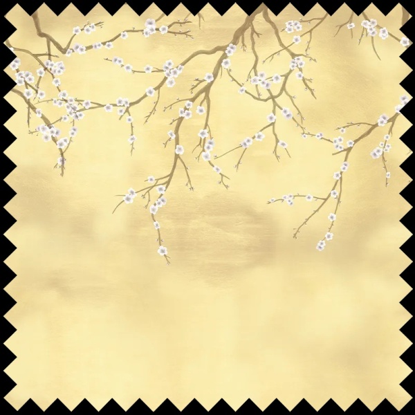 Gilded Sakura Fabric - Img 2