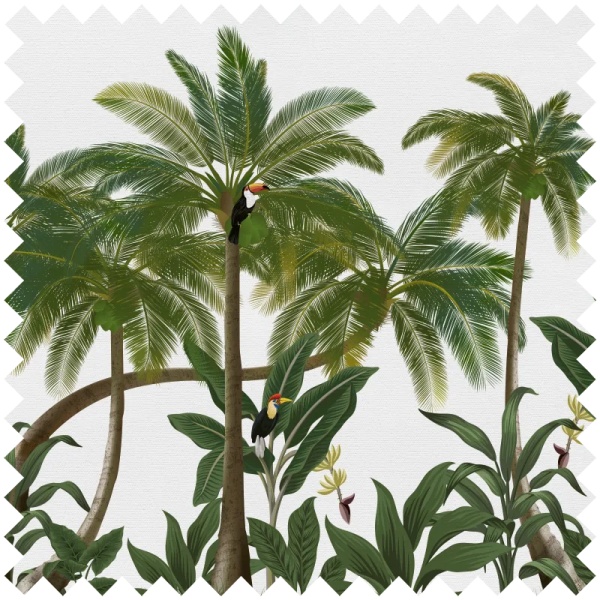 Material Textil Birds in the Jungle