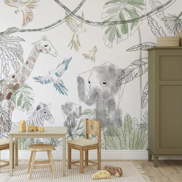 Papier peint Animaux Enfant Filip's Safari – VLAdiLA - Img 3