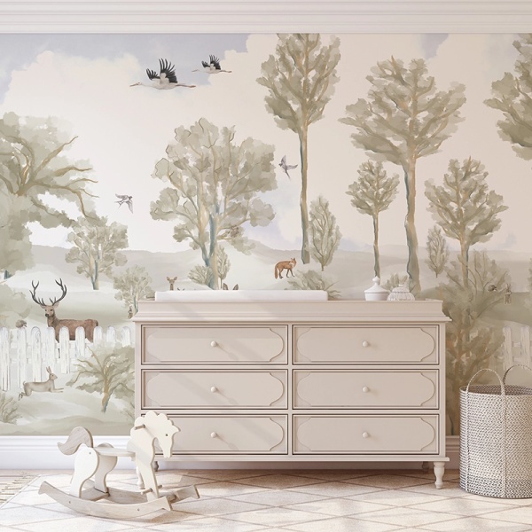 Papier peint Forêt Nature Fawn forest – VLAdiLA - Img 3