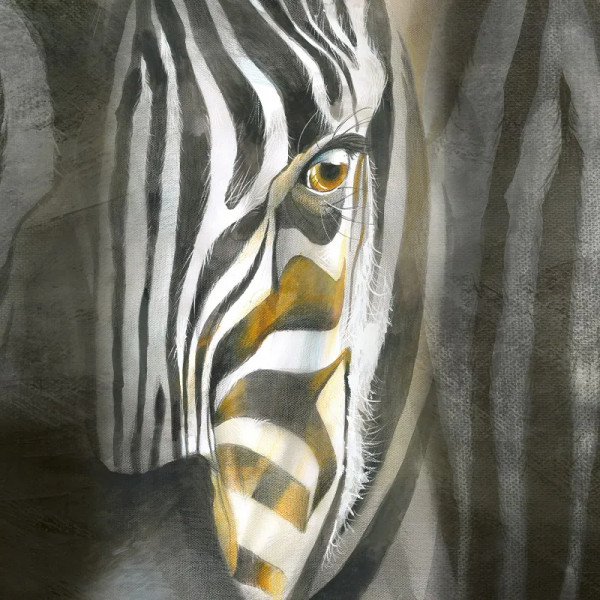Papier peint Moderne Abstrait Zebra Interrupted – VLAdiLA - Img 2