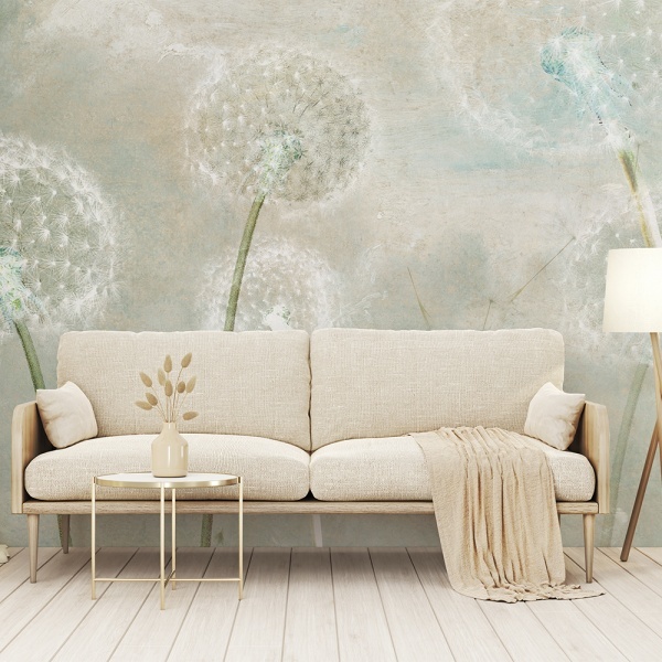 Papier peint Moderne Minimaliste Dandelion Whisper – VLAdiLA - Img 2