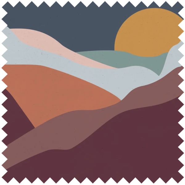 Postcard Desert Night Sky Текстилен материал