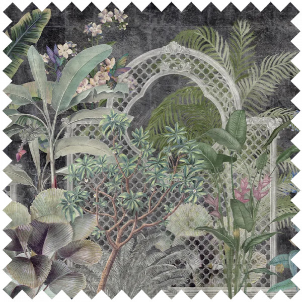 Verdant Mosaic Dark Текстилен материал