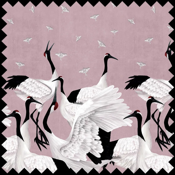 Grus Japonesis in Pink Látka