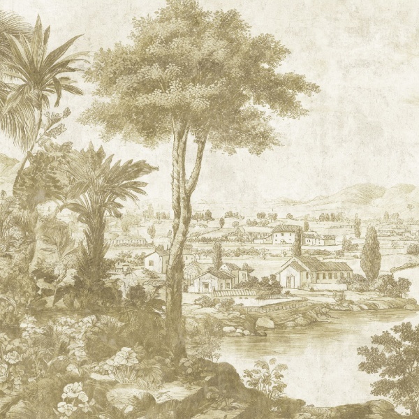 Imperial Palms cream Wallpaper - Img 3