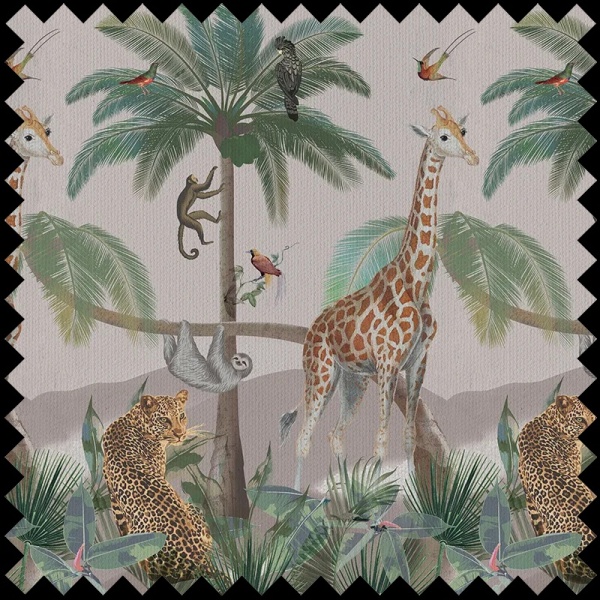 Material Textil Lazy Afternoon In The Jungle - Img 2