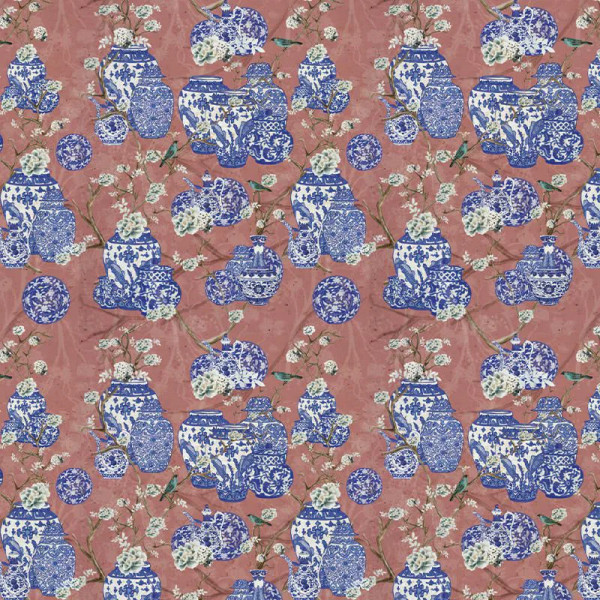 Papier peint Aquarelle Noble Hydrangea and Ginger Tea Party Pink – VLAdiLA - Img 2