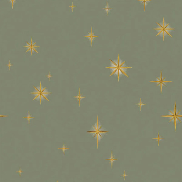 Papier peint Classique Nature Stars Olive Classic – VLAdiLA - Img 2