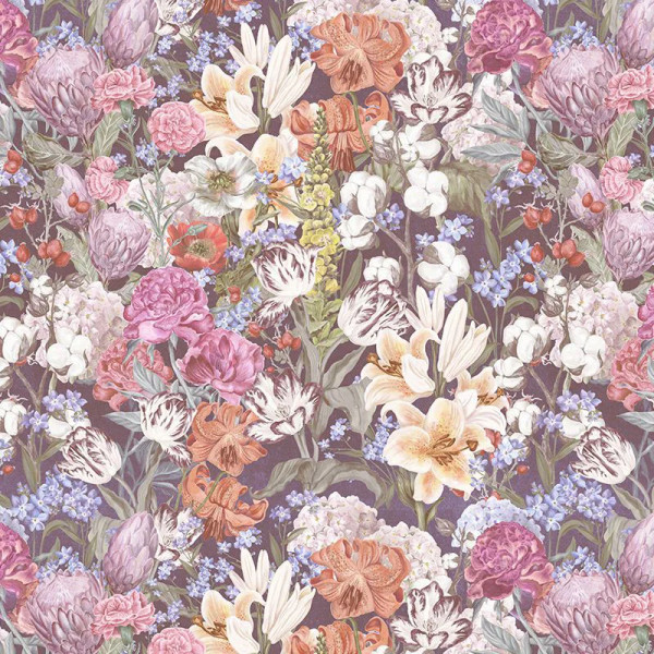 Papier peint Floral Noble Primavera Pastel Flowers (Dark) – VLAdiLA - Img 2