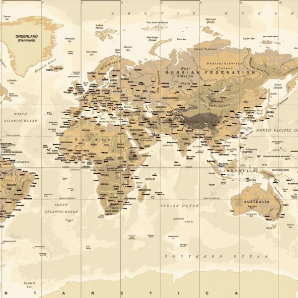 Papier peint Luxe Classique Classic Vintage Map – VLAdiLA - Img 2
