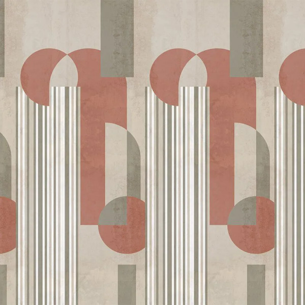 Papier peint Moderne Art Déco The daily express Red – VLAdiLA - Img 2