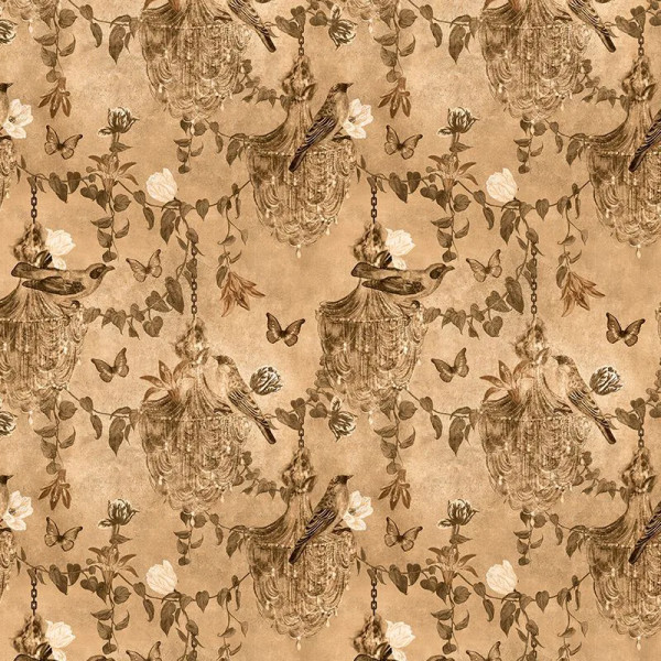 Papier peint Montagne Floral Majestic Memoir in powder cream – VLAdiLA - Img 2