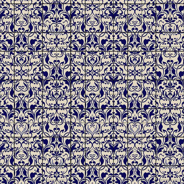 Papier peint Montagne Floral Porcelain Blue – VLAdiLA - Img 2