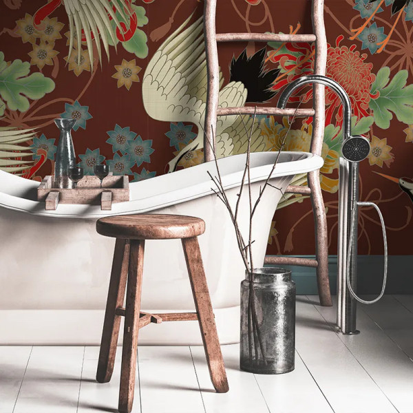 Papier peint Noble Nature Uchikake (red) – VLAdiLA - Img 3