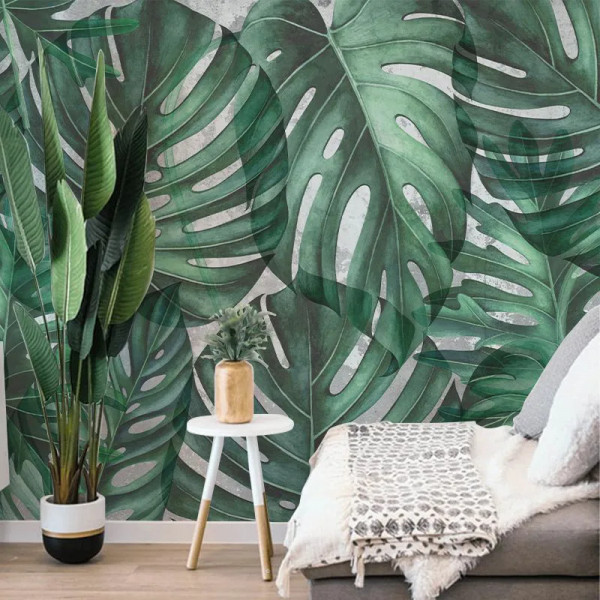 Papier peint Tropical Nature Green Philodendron – VLAdiLA - Img 3