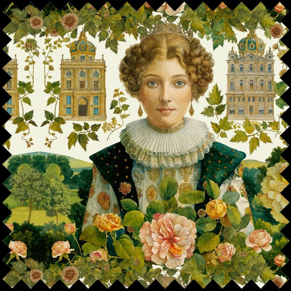Tissu Lady Mary Crawley - Img 2