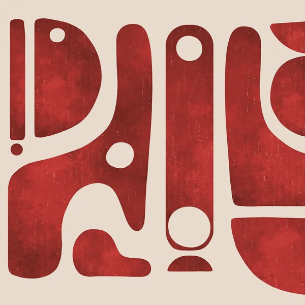 Tribal Tide Watercolor Red Тапет - Img 3