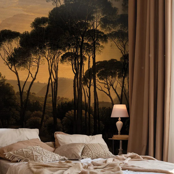 Umbrella Pines Dusk Тапет
