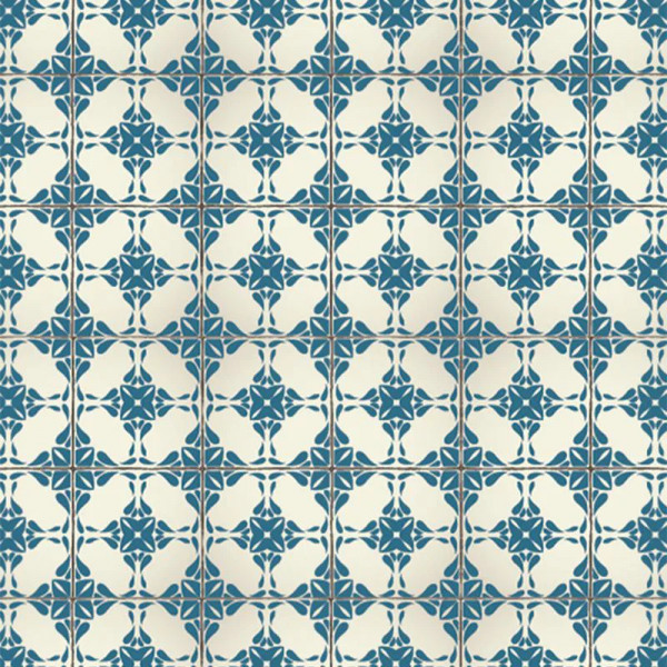 Vintage Blue Tiles Тапет - Img 2
