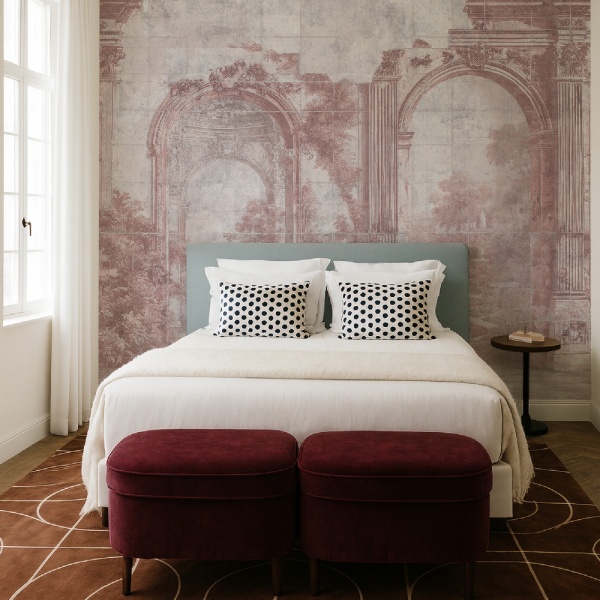 Echoed Arcades rose Wallpaper - Img 2