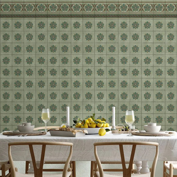 Green Tiles Тапет