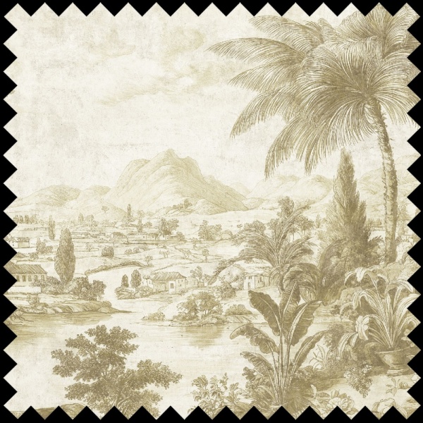 Material Textil Imperial Palms cream - Img 2
