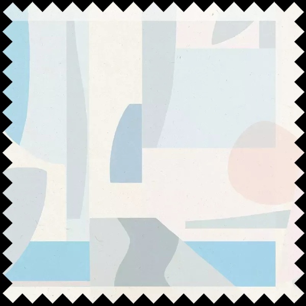 Material Textil Le bonheur (bleu) - Img 2