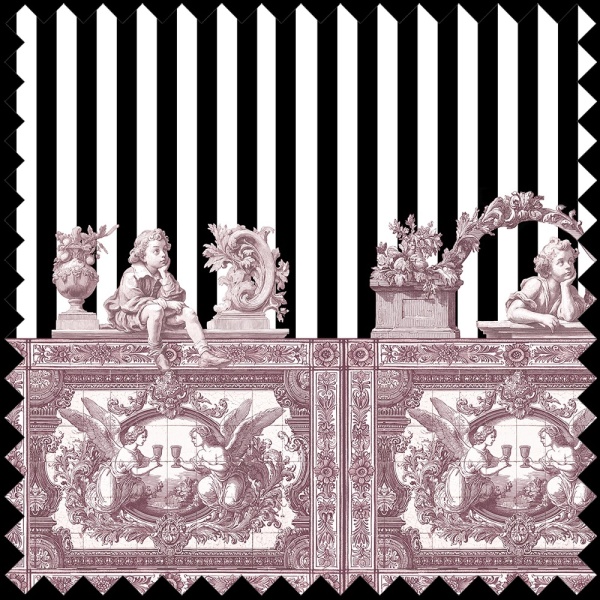 Material Textil Opulent Friezes rose - Img 2