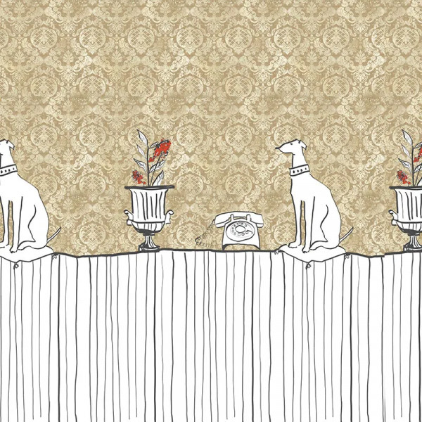 Papier peint Classique Noble Sur la Table Gold – VLAdiLA - Img 2