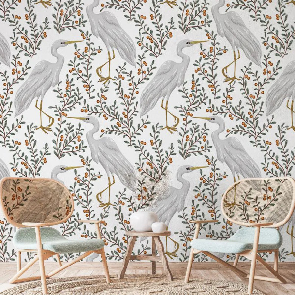 Papier peint Floral Noble Bird Story – VLAdiLA - Img 3