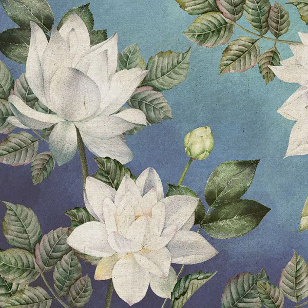 Papier peint Floral Noble White Floret – VLAdiLA - Img 2