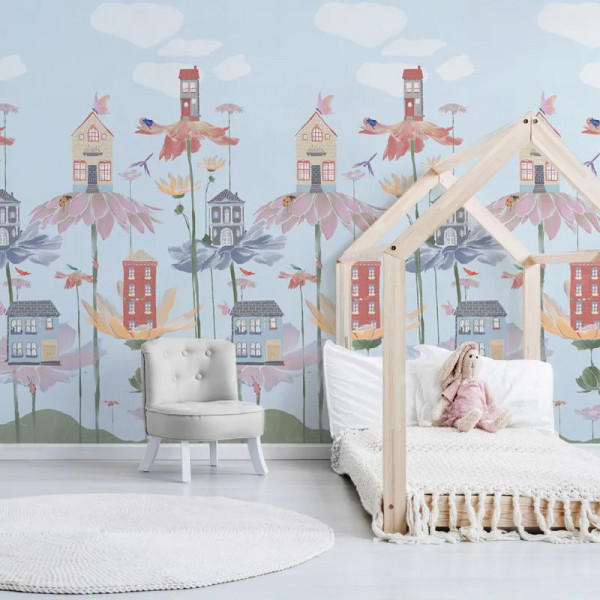 Papier peint Nature Flower houses – VLAdiLA - Img 3