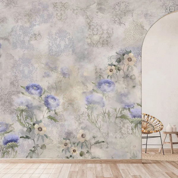 Papier peint Nature Luxe Indigo Carline Bouquet Field – VLAdiLA - Img 3