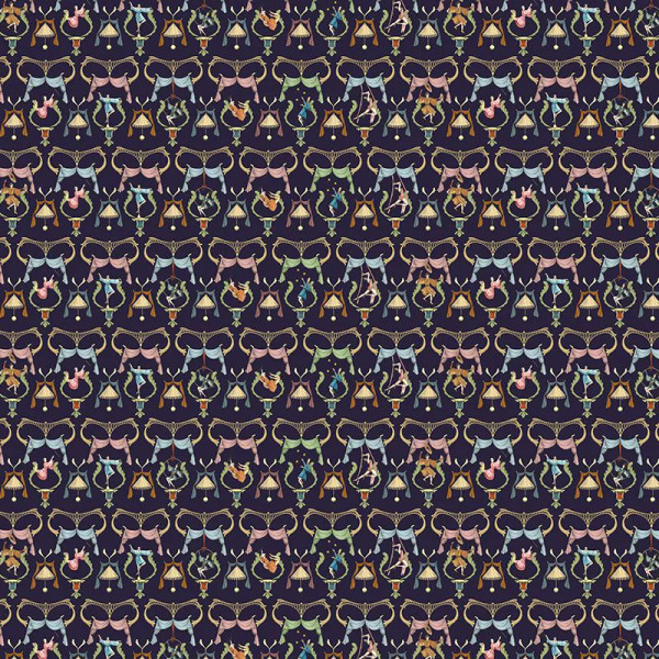 Papier peint Nature Oriental Pagliacci (dark blue) – VLAdiLA - Img 2