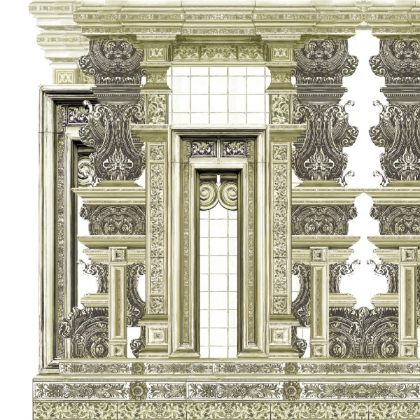 Papier peint Ornamental Cathedral cream - Img 3