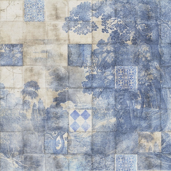 Papier peint panoramique Bois Fresque Azure Grove – VLAdiLA - Img 3