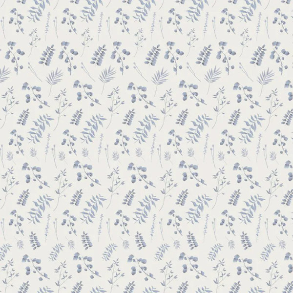 Papier peint Tropical Minimaliste Forest fragments (blue) – VLAdiLA - Img 2