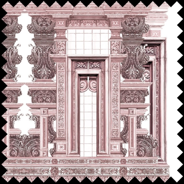 Material Textil Ornamental Cathedral rose - Img 2