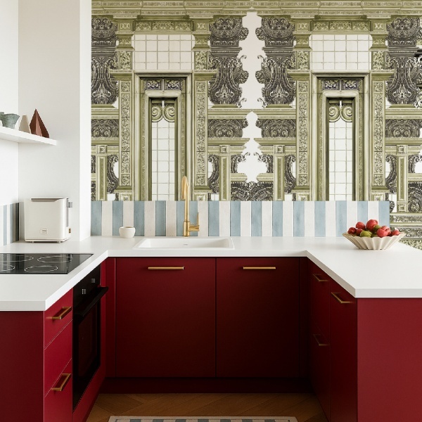 Ornamental Cathedral cream Wallpaper - Img 2